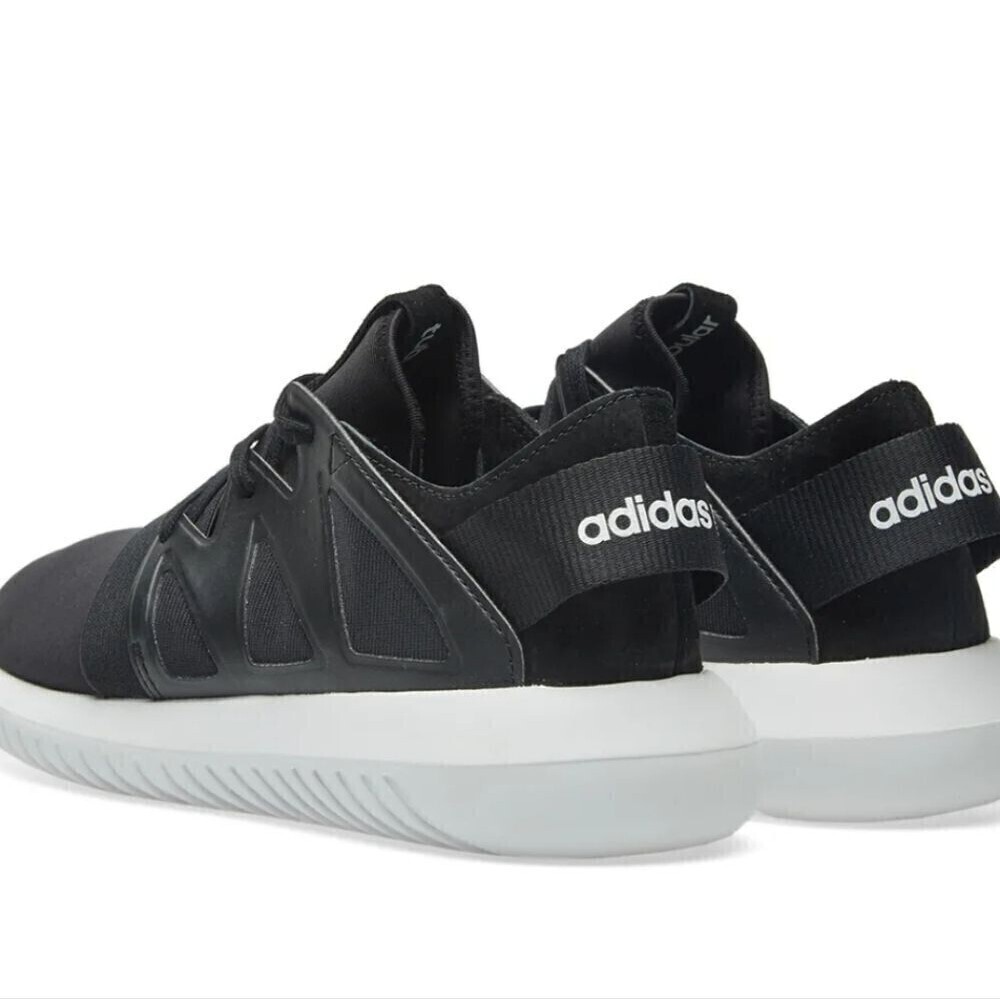 Adidas Tubular Viral Core Black White Sneakers Size 8 Comfy Running Exercise